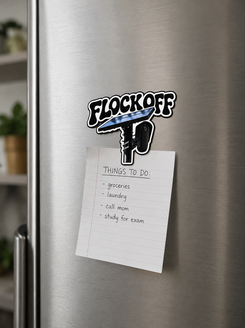 “FLOCK OFF” Magnet